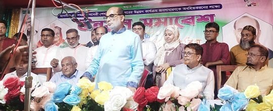 শান্তিতে ঘুমাতে হলে নৌকায় ভোট দিতে হবে : শ ম রেজাউল করিম