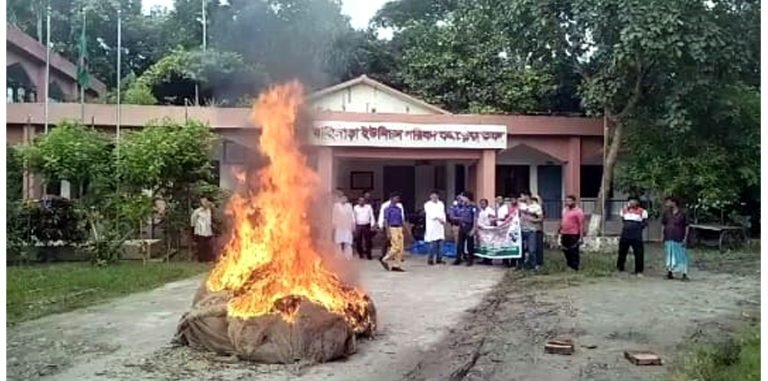 বরিশালে ১০ হাজার মিটার চায়না দুয়ারী জাল জব্দ