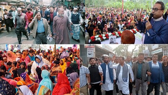 বরিশালের নির্বাচনী মাঠ সরগরম করে রেখেছে প্রার্থীরা