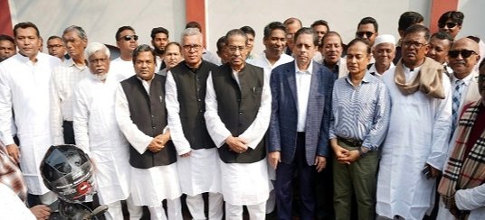 শেখ হাসিনার আগমন উপলক্ষে বরিশালে কেন্দ্রীয় নেতৃবৃন্দ মাঠ পরিদর্শন