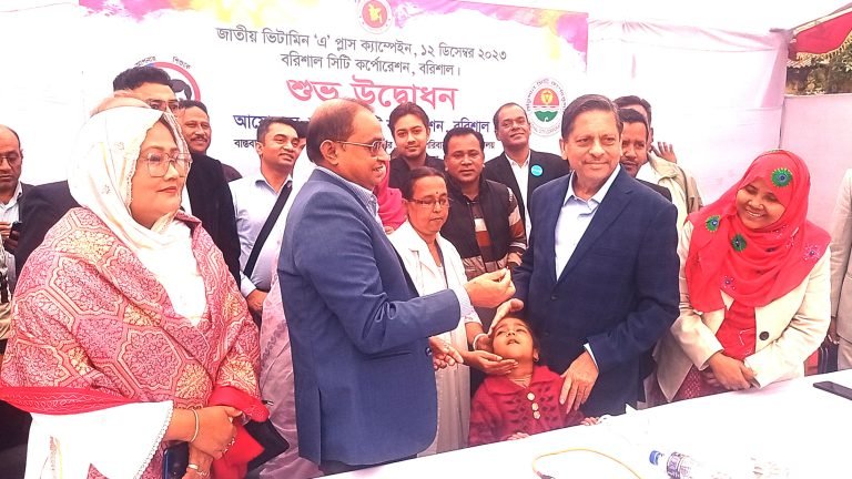 ভিটামিন “এ” প্লাস শিশুদের মেধার বিকাশ সহ শারীরিক বৃদ্ধিতে গুরুত্বপূর্ণ ভূমিকা রাখে: বিসিসি মেয়র খোকন সেরনিয়াবাত