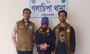 পটুয়াাখালীতে ৫’শ পিচ ইয়াবাসহ কারবারি আটক