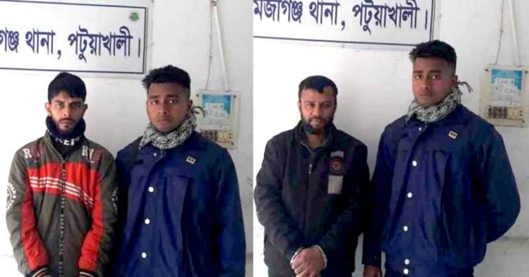 মির্জাগঞ্জে দণ্ড প্রাপ্ত পলাতক দুই আসামী গ্রেফতার