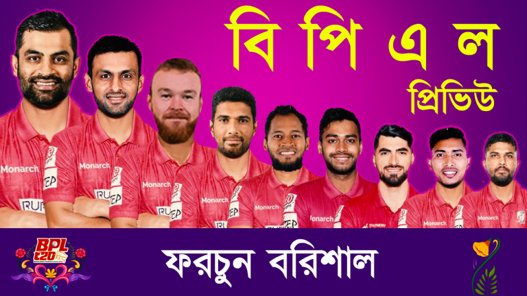 অধিনায়কের নাম ঘোষণা করল ফরচুন বরিশাল