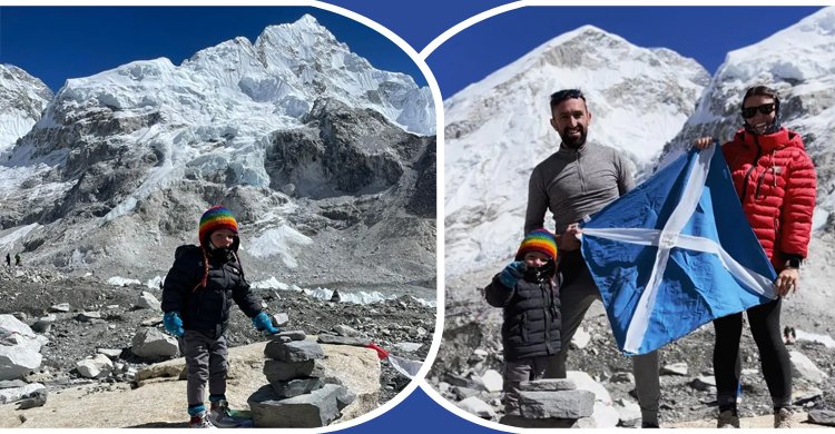 ২ বছরের শিশুর এভারেস্টের বেস ক্যাম্প জয়