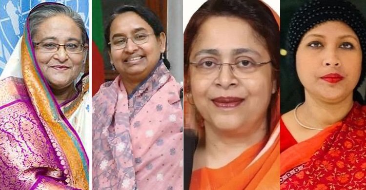নতুন মন্ত্রিসভায় প্রধানমন্ত্রীসহ চার নারী