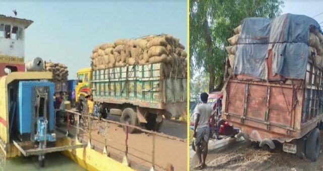 পায়রা সেতুর বিকল্প সড়কে পণ্যবাহী ট্রাক : টোল ফাঁকি