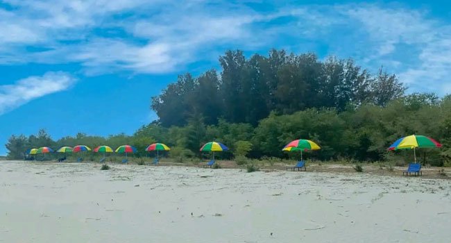 প্রকৃতির অপরূপ সাজে সেজেছে রাঙ্গাবালীর ‘হেয়ার আইল্যান্ড’