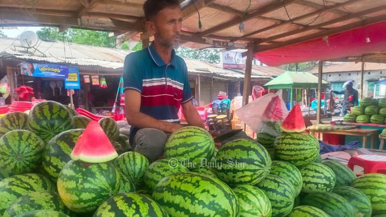 পটুয়াখালীতে ৩০ টাকার তরমুজ বিক্রি হচ্ছে ৩০০ টাকায়