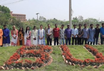 বরিশাল বিশ্ববিদ্যালয়ের উপাচার্যর সৌন্দর্যবর্ধন কার্যক্রম পরিদর্শন