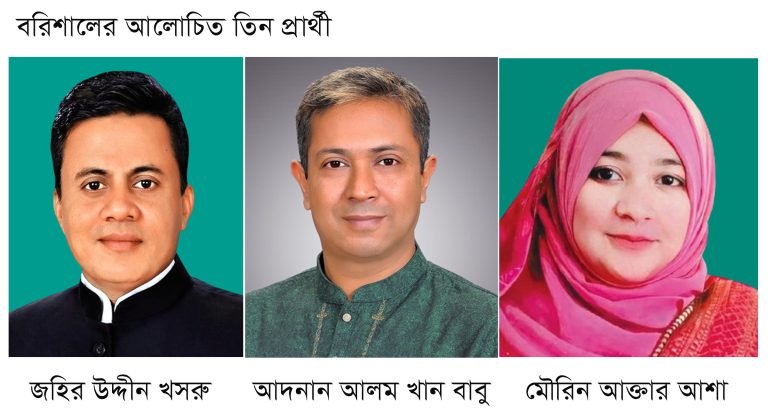 বরিশালে নতুন তিন প্রার্থী নিয়ে দুই উপজেলায় তোলপাড়