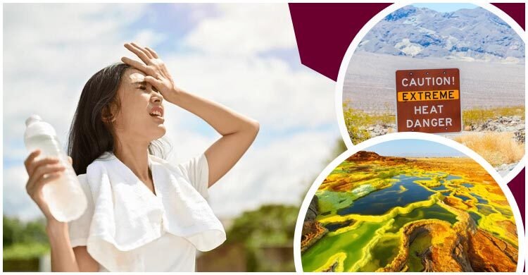 ৫৬ ডিগ্রি পর্যন্ত তাপমাত্রা  বিশ্বের যে স্থানে