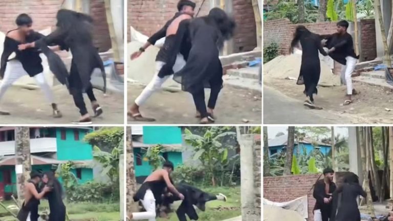 ঈদের দিন প্রকাশ্যে তরুণীকে নির্যাতন, ভিডিও ভাইরাল