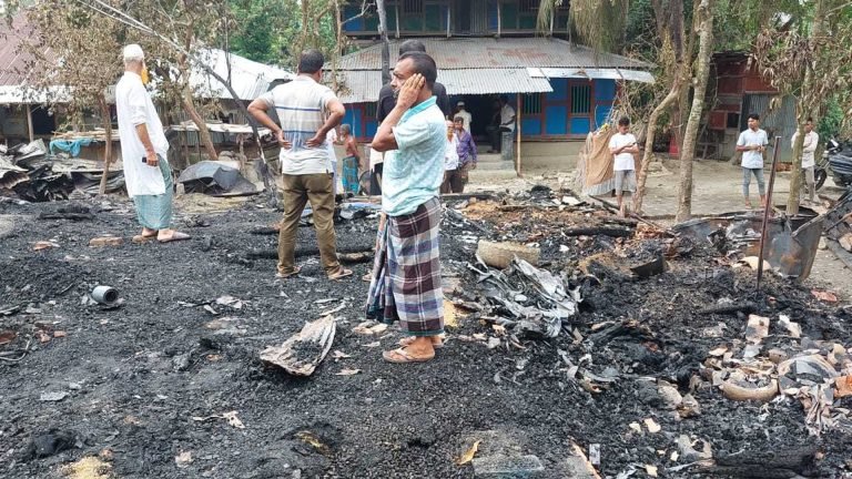 দুমকিতে আগুনে ঈদের আনন্দ রূপ নিল বিষাদে