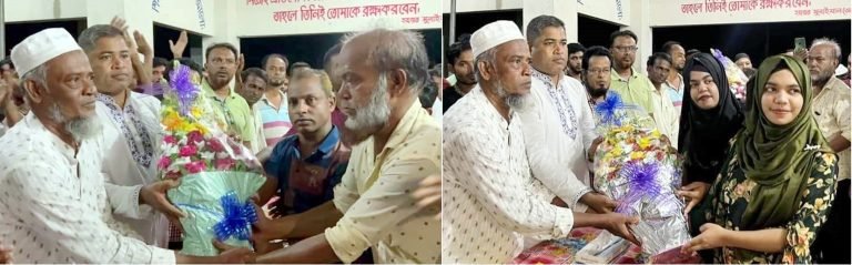 বরিশালে নবনির্বাচিত মেয়রকে গণসংবর্ধন