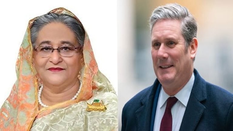নতুন ব্রিটিশ প্রধানমন্ত্রী স্টারমারকে শেখ হাসিনার অভিনন্দন