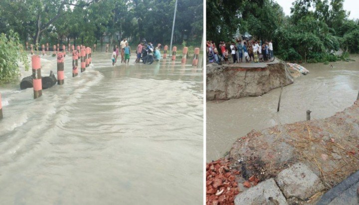 জামালপুরে কমতে শুরু করেছে যমুনা নদীর পানি
