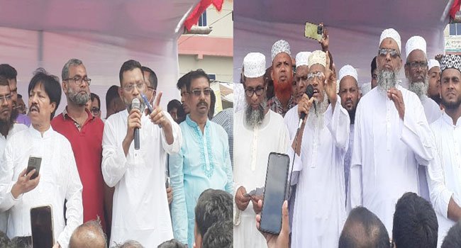 লালমোহনে বিএনপি-জামায়াতের উদ্যোগে শান্তি সমাবেশ