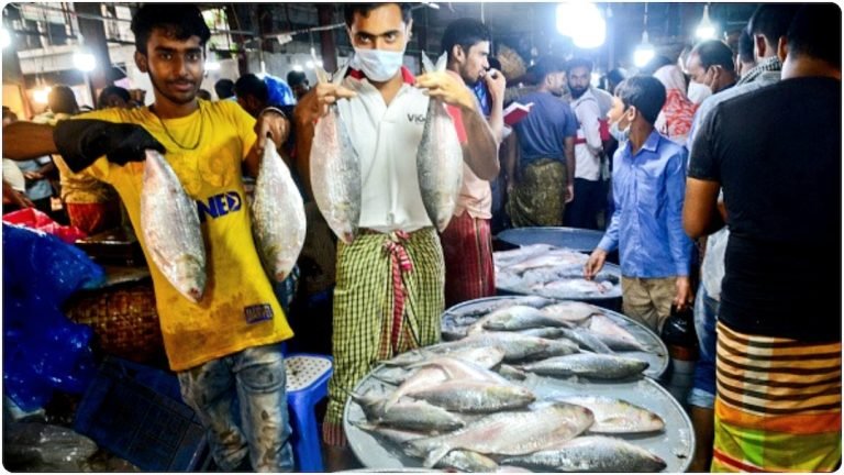 বরিশালে ক্রেতারা ইলিশের বদলে ফিরছেন অন্যমাছ কিনে