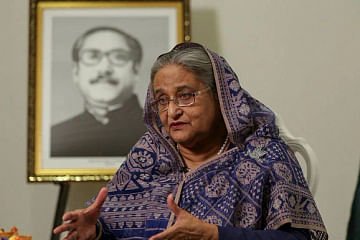 ভারতে শেখ হাসিনার অবস্থান সাময়িক
