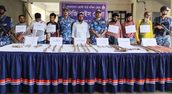 ভোলায় অভিযানে অস্ত্রসহ ইউপি সদস্য আটক