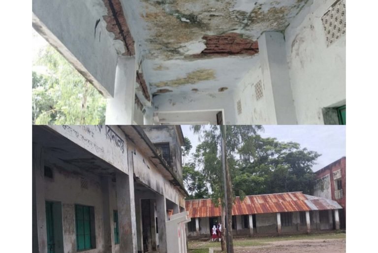 ২৪ বছরেই পরিত্যক্ত পটুয়াখালীর ফরিদগঞ্জ মাধ্যমিক বিদ্যালয় ভবন