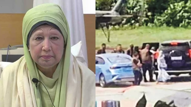 হাসিনার দেশ ছাড়ার দৃশ্য দেখে সেদিন যা বলেছিলেন খালেদা জিয়া