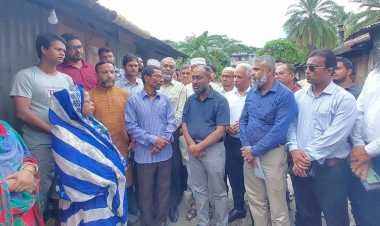 শহীদ হৃদয় চন্দ্রের পরিবারের খোঁজখবর নিলেন পবিপ্রবির নতুন উপাচার্য