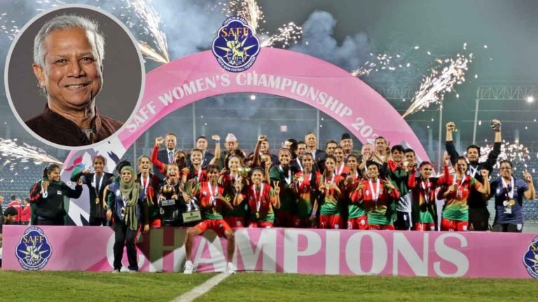 সাফজয়ী নারী ফুটবল দলকে প্রধান উপদেষ্টার অভিনন্দন