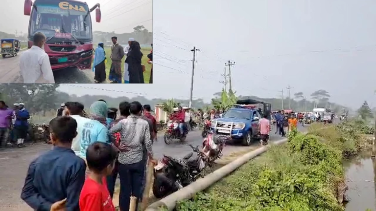 পটুয়াখালী-কুয়াকাটা মহাসড়কে বাসের ধাক্কায় মোটরসাইকেল আরোহী নিহত