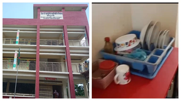 বিদ্যালয়ে সংসার পেতেছেন প্রধান শিক্ষক দম্পতি!