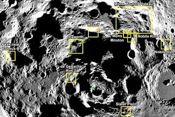 নাসার তৃতীয় আর্টেমিস অভিযানে চাঁদের দক্ষিণ মেরুতে অবতরণের ৯ স্থান নির্ধারণ