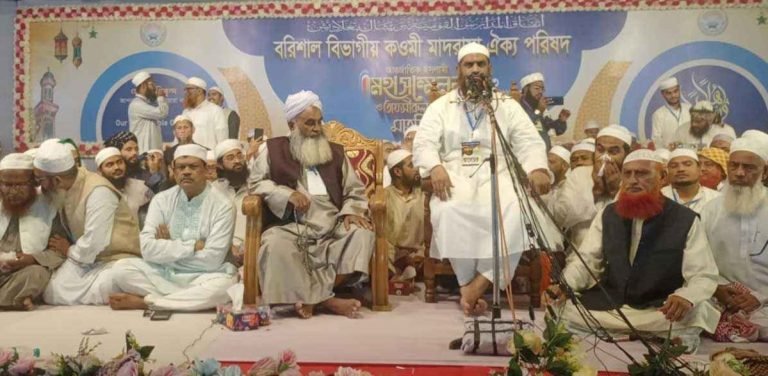 ইসলামবিরোধী সব ষড়যন্ত্র রুখে দিতে হবে: বরিশালে মামুনুল হক