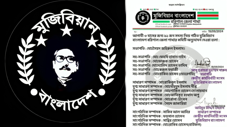 বরিশালে মুজিবিয়ান বাংলাদেশ: গোয়েন্দাদের নজরদারিতে ৮৭ নেতাকর্মী