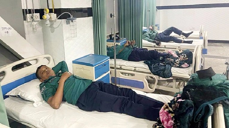 বরিশালে চোরাই গরু উদ্ধারে গিয়ে হামলায় ৪ পুলিশ সদস্য আহত