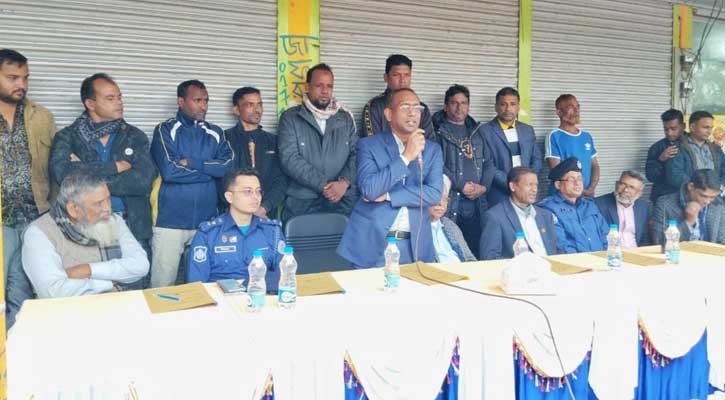 বরিশাল জেলা পুলিশ সুপারের উজিরপুর পথসভায় বিএনপি নেতা এস সরফুদ্দীন আহমেদ সান্টু