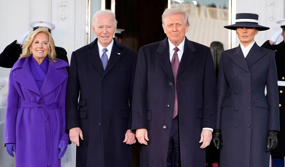 হোয়াইট হাউসে ট্রাম্পকে বাইডেনের অভ্যর্থনা