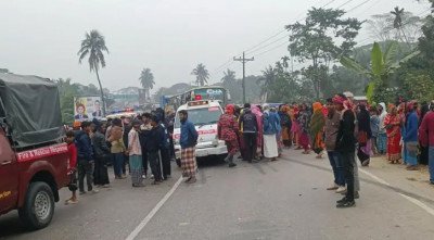 ঢাকা-বরিশাল মহাসড়কে বাসের ধাক্কায় প্রাণ হারালেন মোটরসাইকেল চালক