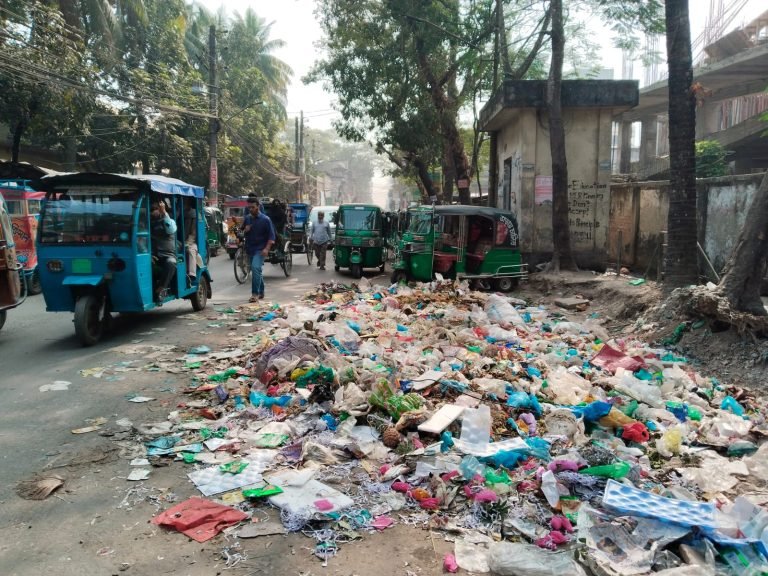 বিসিসির ছাঁটাই হওয়া কর্মীদের বাধায় বর্জ্য অপসারণ বন্ধ, শহরজুড়ে ময়লার স্তূপ