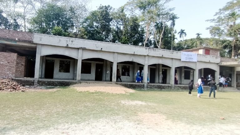 মির্জাগঞ্জে বিদ্যালয়ের ভবন নির্মাণকাজ পাঁচ বছরেও শেষ হয়নি