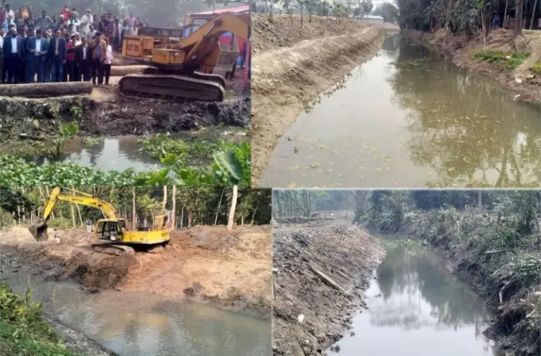 গৌরনদীতে মৃত খালে ফিরে এসেছে প্রাণ, কৃষকদের মুখে হাসি