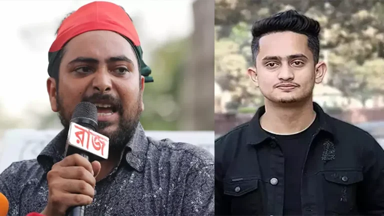 নাহিদ ইসলামকে রাজপথে স্বাগত জানালেন সারজিস আলম