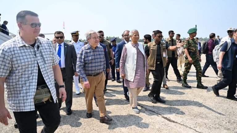 কক্সবাজারে প্রধান উপদেষ্টা ও জাতিসংঘ মহাসচিব