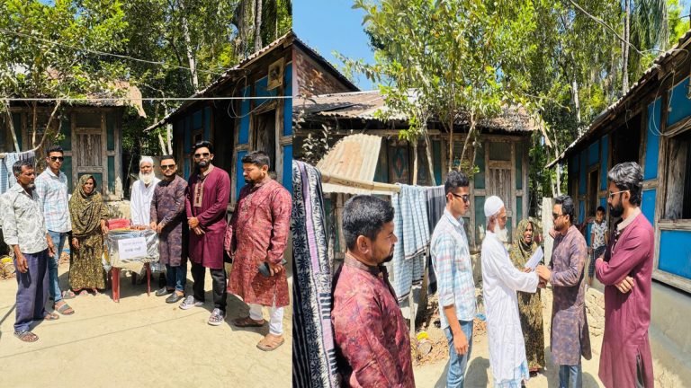 শহীদ মিলনের পরিবারের পাশে দুমকী উপজেলা প্রশাসন