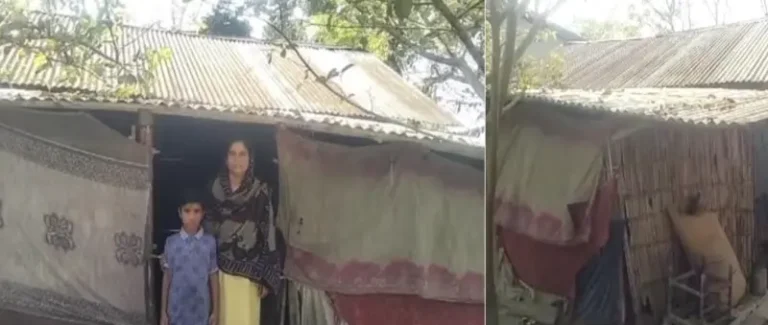 বিধবা সিমার মানবেতর জীবন: জরাজীর্ণ ঘরে সন্তানদের নিয়ে সংগ্রাম