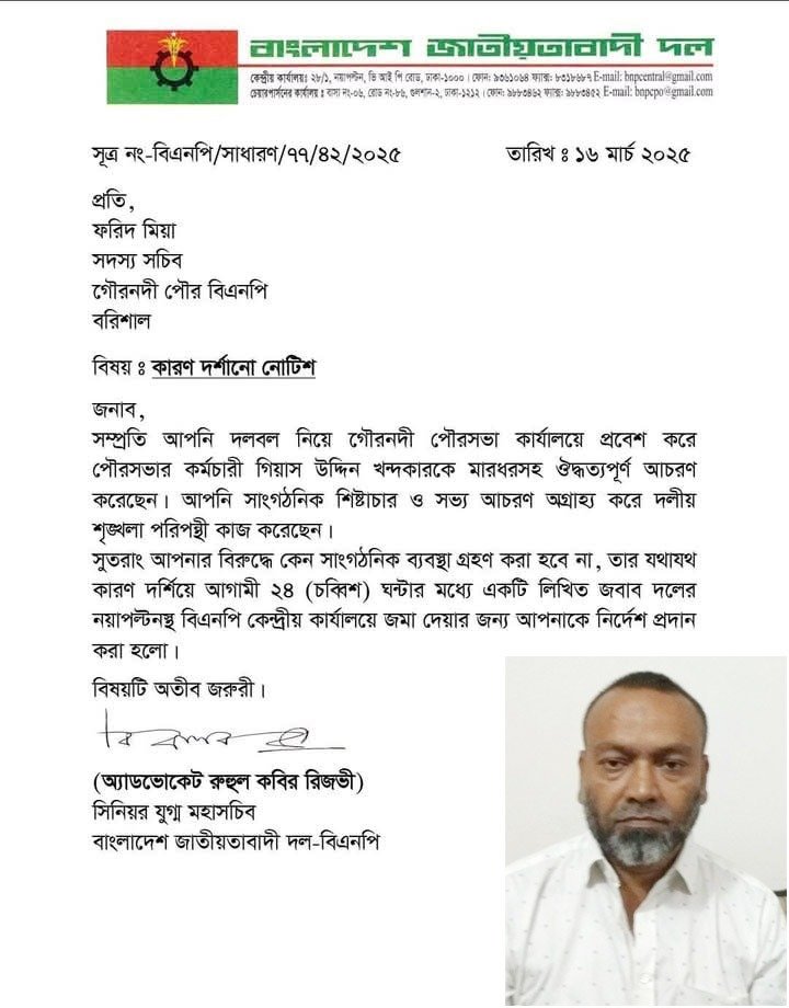 বিএনপি নেতার বিরুদ্ধে অভিযোগ,জোরপূর্বক স্বাক্ষর আদায়, কর্মচারী আক্রান্ত