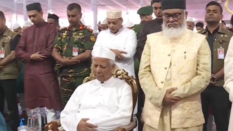 জাতীয় ঈদগাহে প্রধান উপদেষ্টার ঈদের নামাজ আদায়