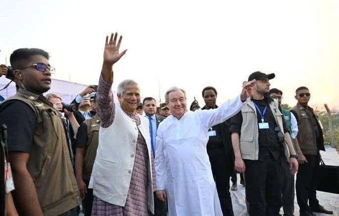 রোহিঙ্গাদের মিয়ানমারে ফেরাতে সম্মিলিত প্রচেষ্টার আশ্বাস ড. ইউনূসের