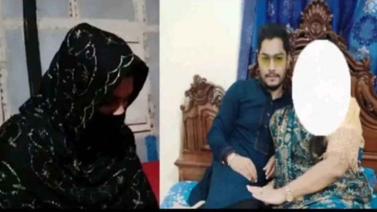 দুমকীতে যুবকের বাড়ির সামনে দুই সন্তানের জননীর অনশন