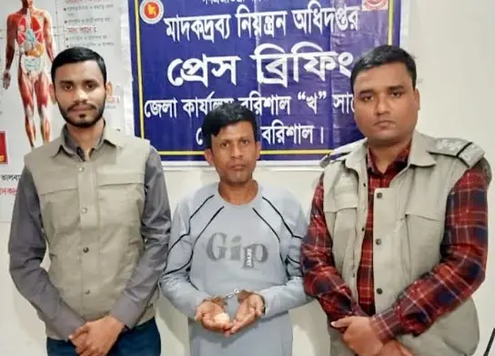 গৌরনদীতে ইয়াবাসহ মাদক ব্যবসায়ী গ্রেফতার